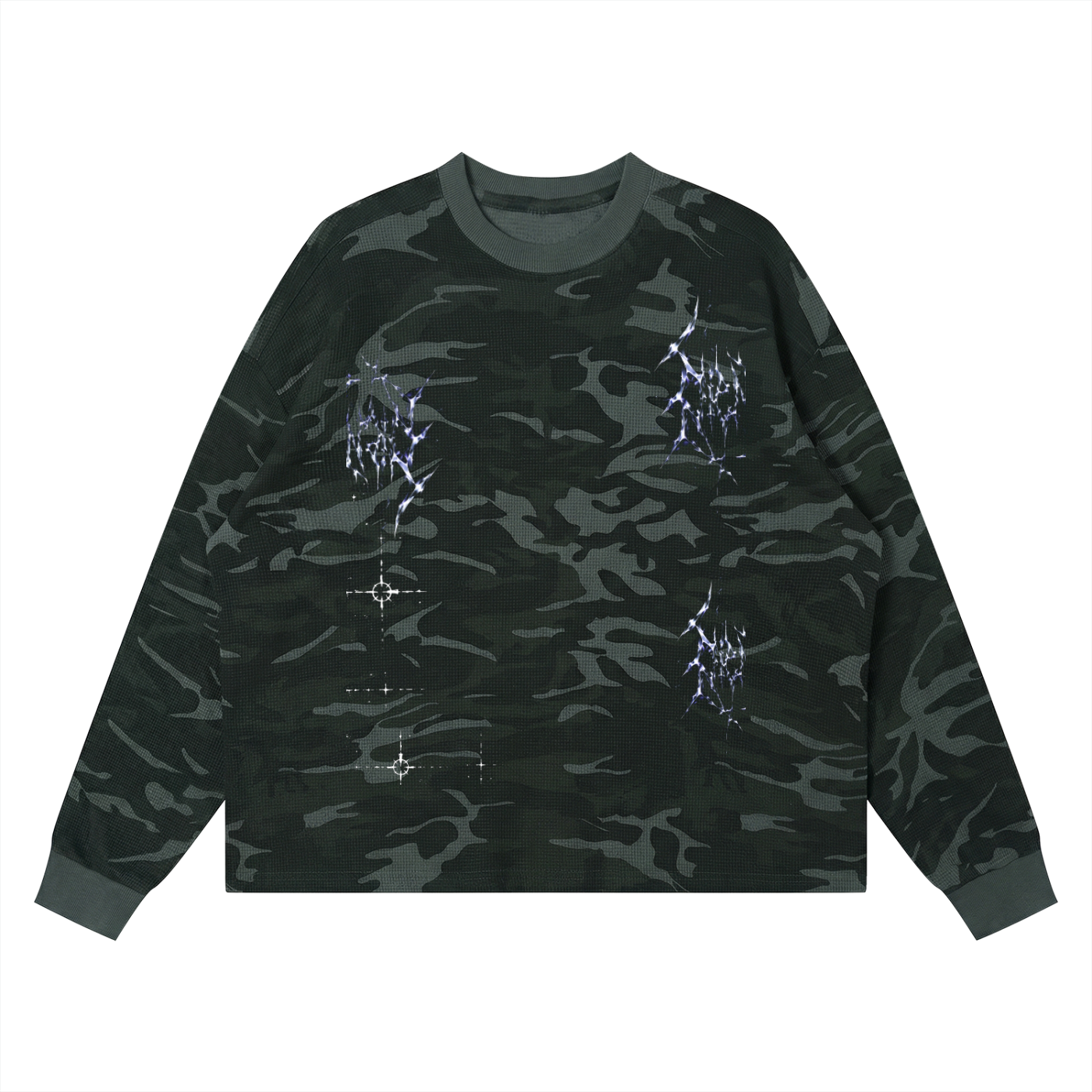 Unisex Waffle Boxy Long Sleeve T-Shirt