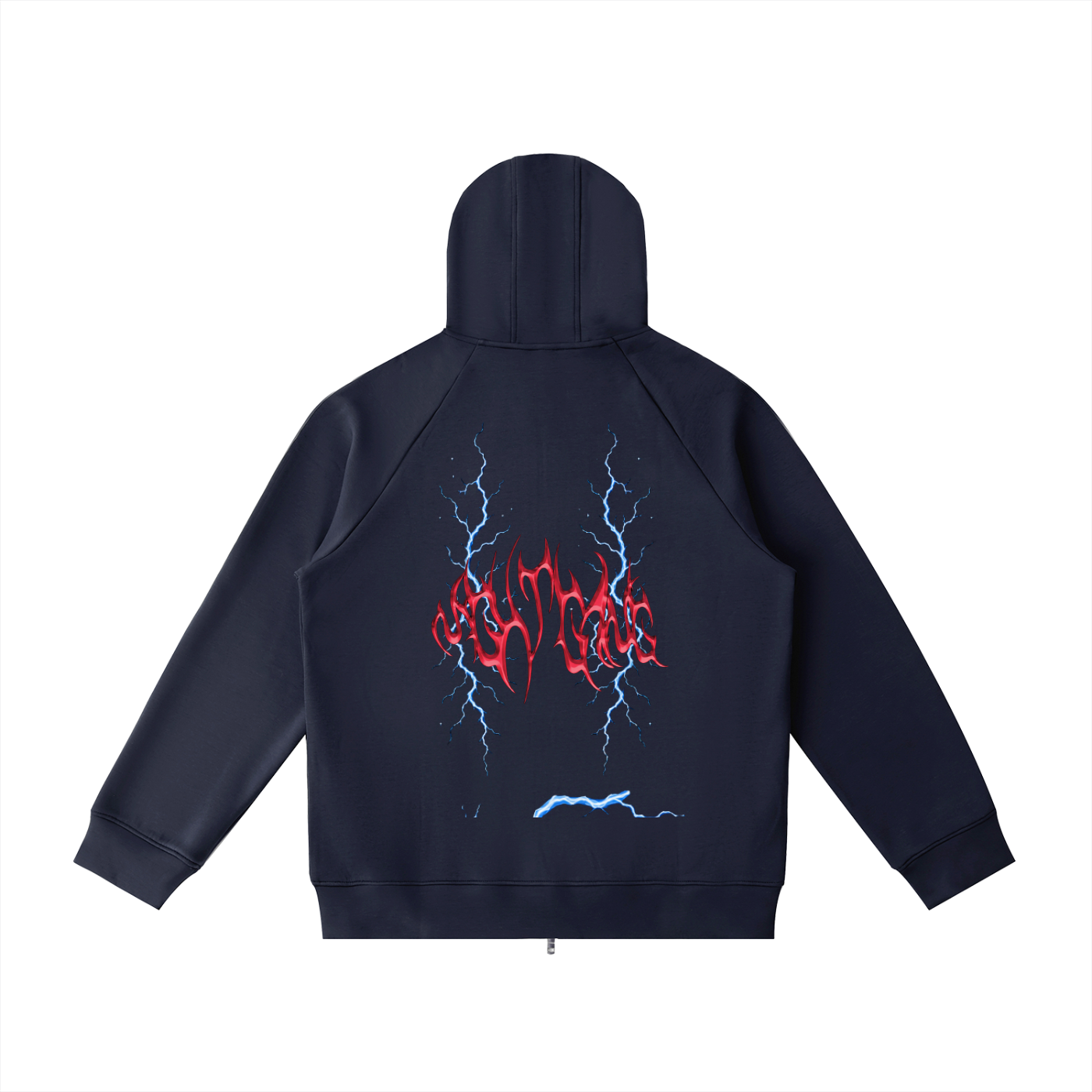 Heavyweight Raglan Sleeve Zip Hoodie