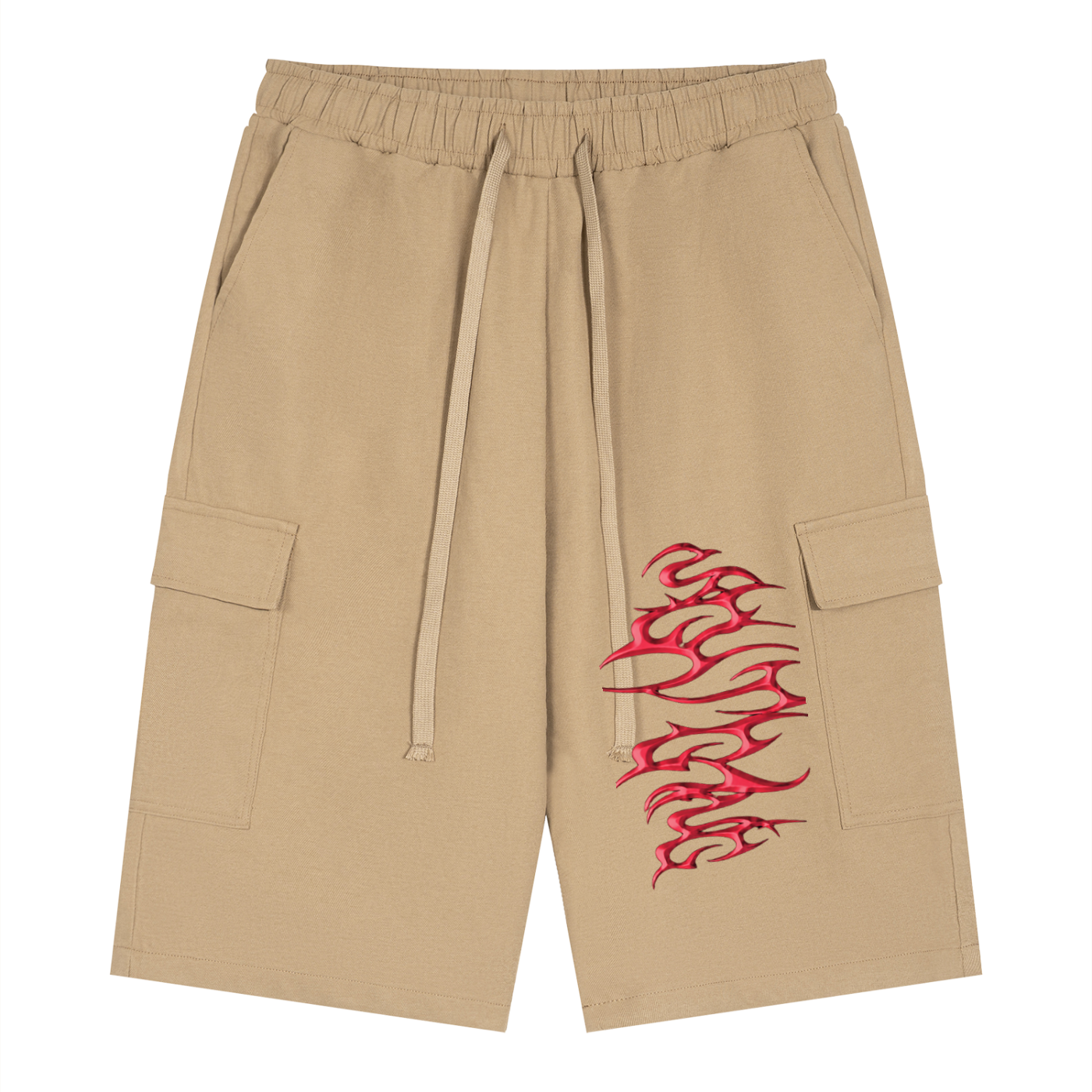 Unisex Drawstring Cargo Shorts