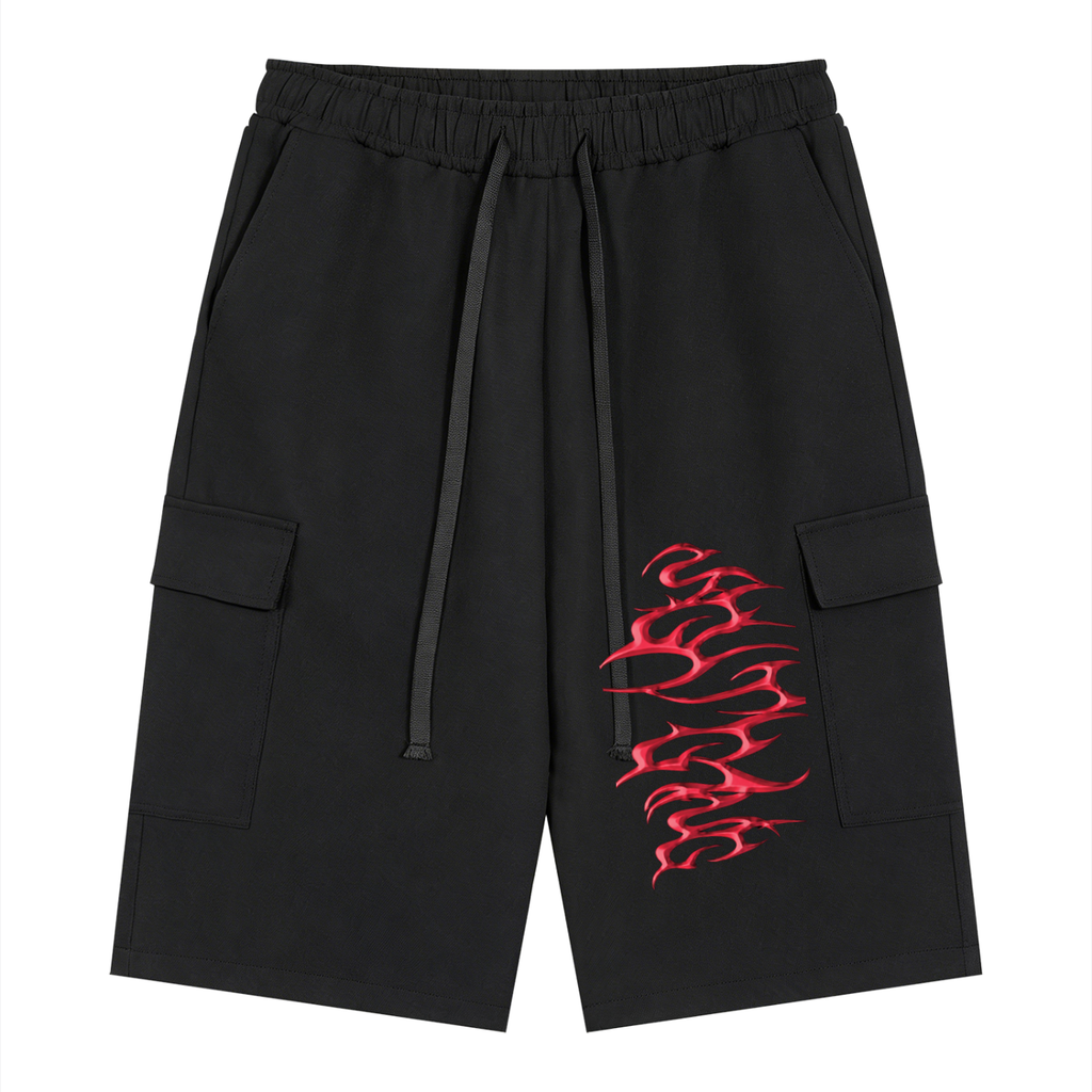 Unisex Drawstring Cargo Shorts