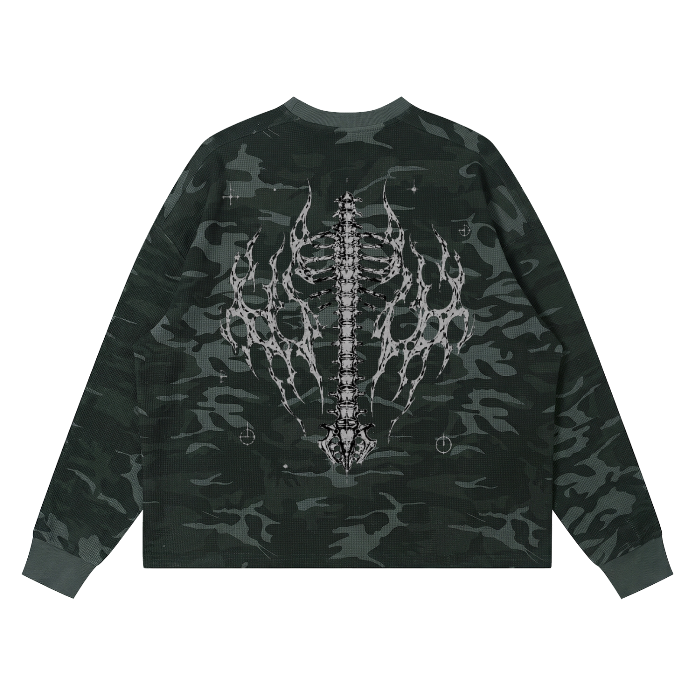 Unisex Waffle Boxy Long Sleeve T-Shirt