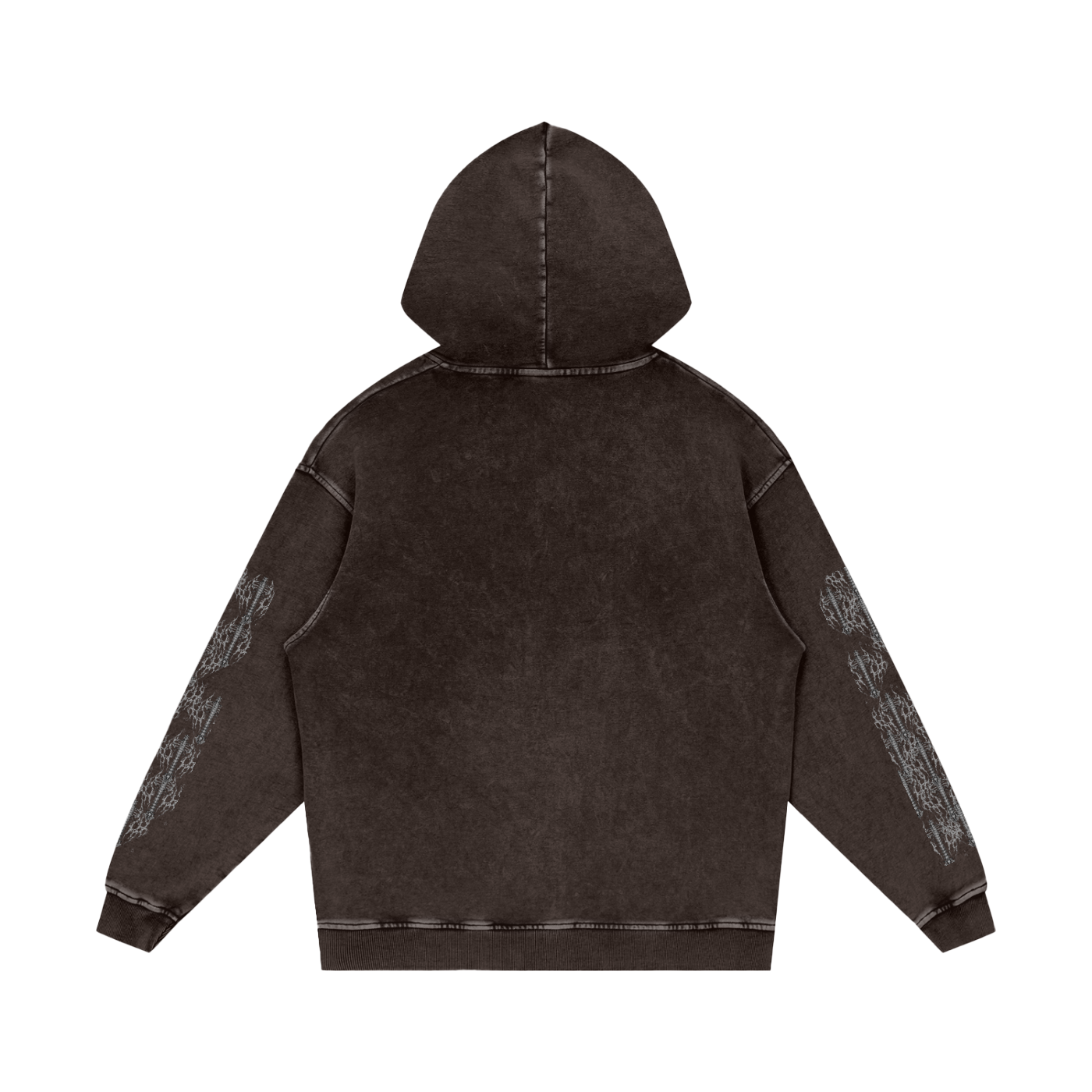 Snow Washed Loose Cotton Hoodie