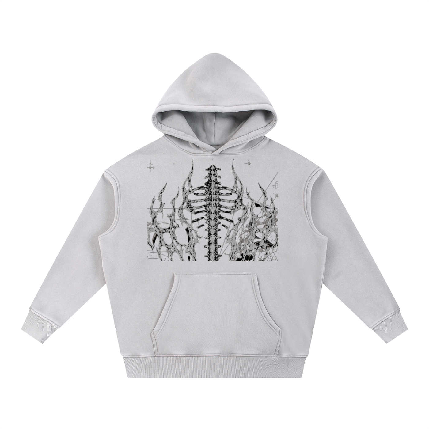 Snow Wash Fleece Oversize Hoodie