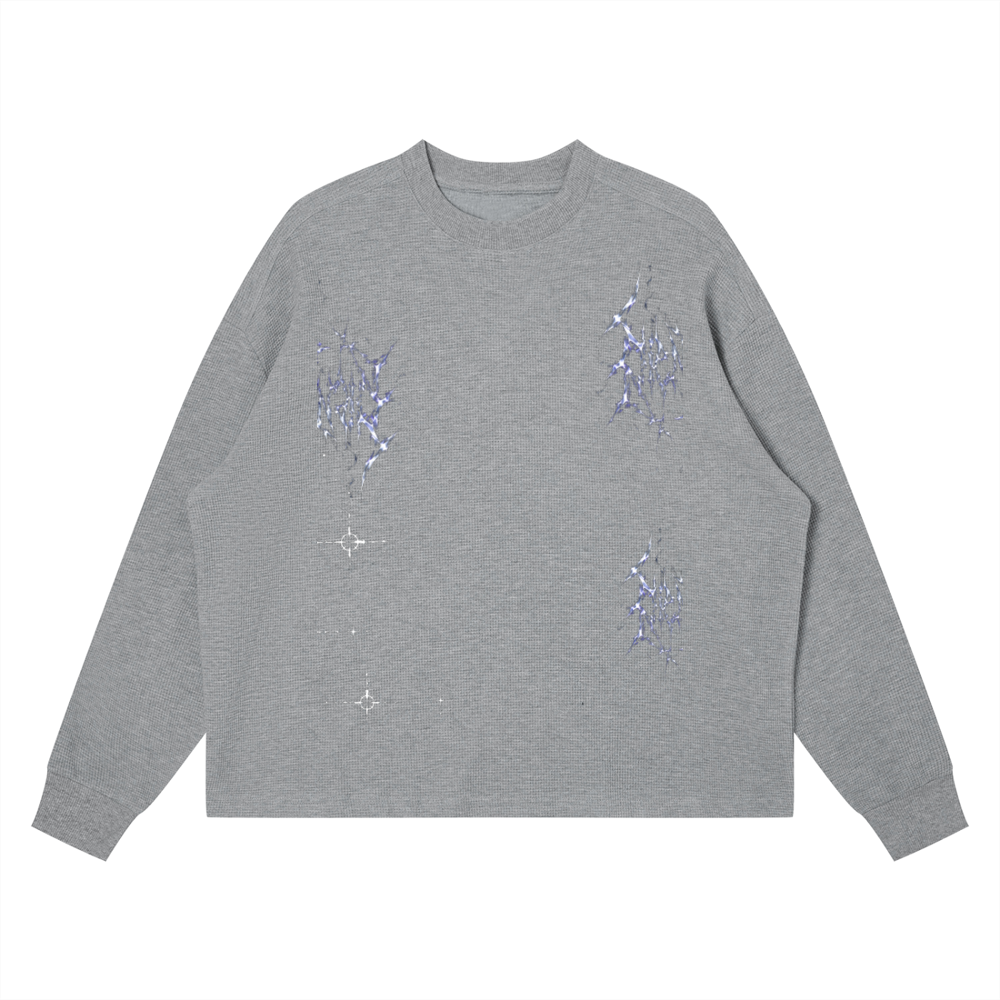 Unisex Waffle Boxy Long Sleeve T-Shirt