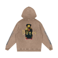Snow Washed Loose Cotton Hoodie