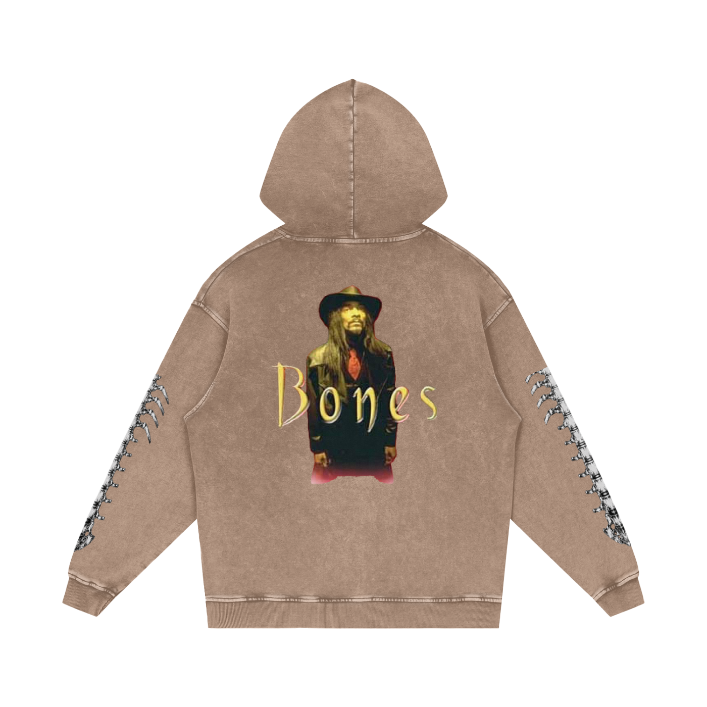 Snow Washed Loose Cotton Hoodie