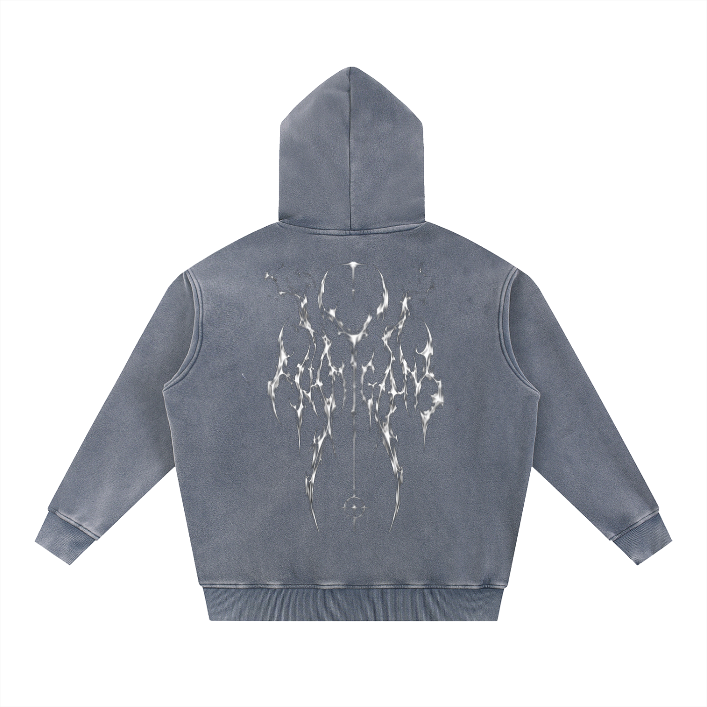 Snow Wash Fleece Oversize Hoodie