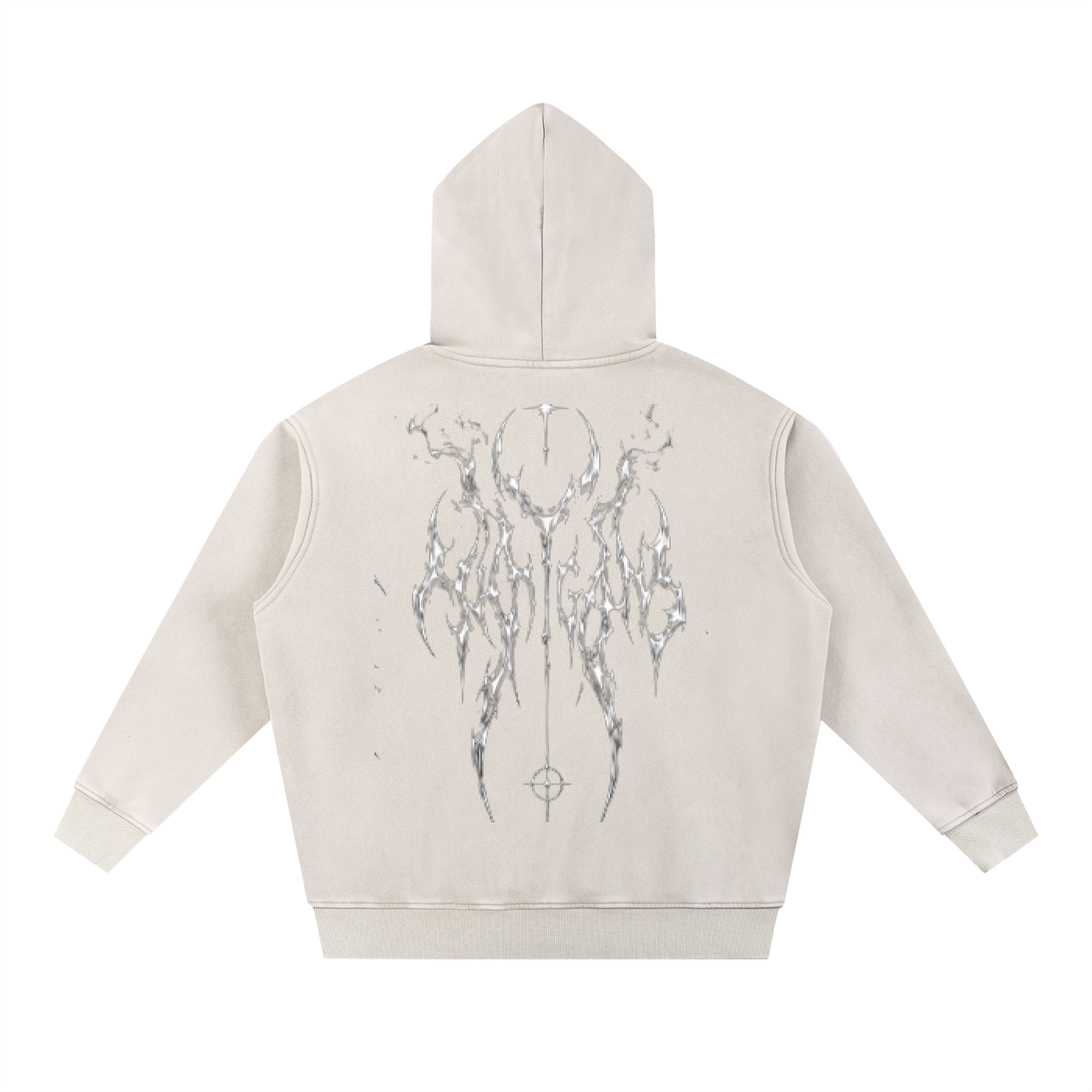 Snow Wash Fleece Oversize Hoodie