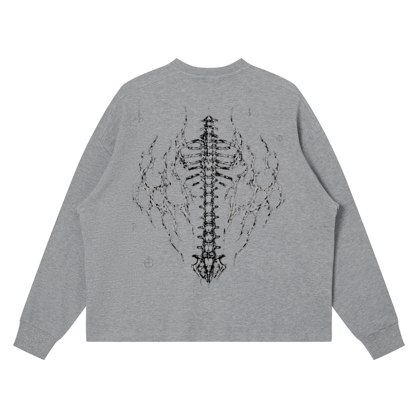 Unisex Waffle Boxy Long Sleeve T-Shirt