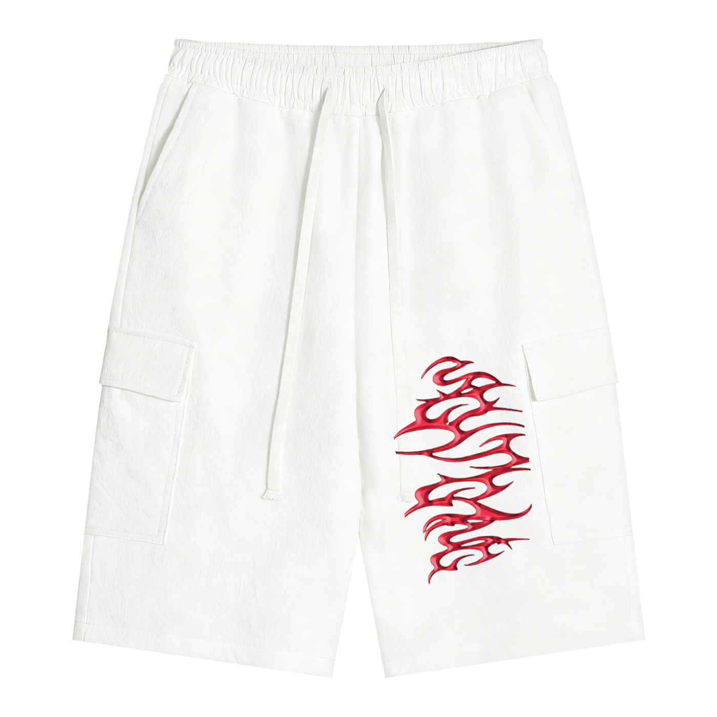 Unisex Drawstring Cargo Shorts