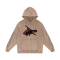 Snow Washed Loose Cotton Hoodie