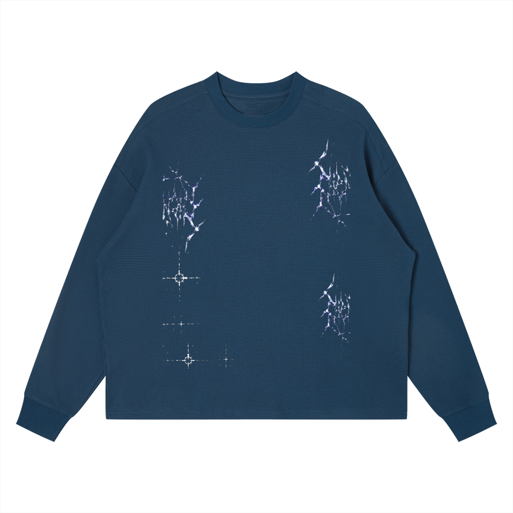 Unisex Waffle Boxy Long Sleeve T-Shirt