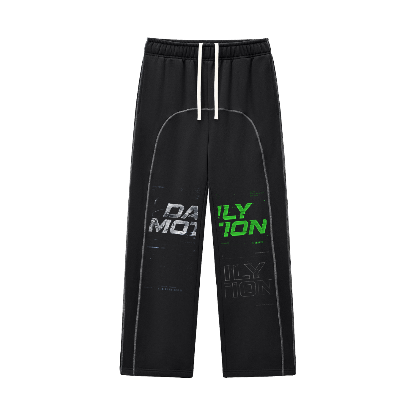 Contrast-Stitched Fleece Sweatpants