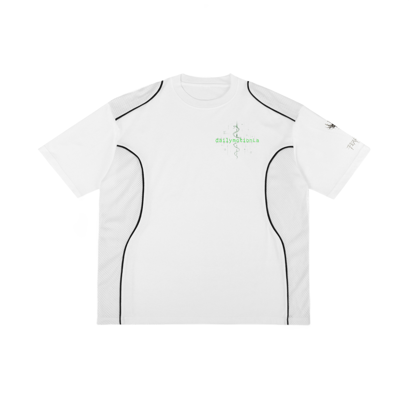 Contrast Piped Panel T-Shirt