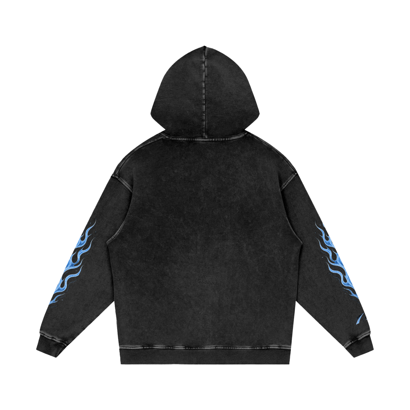 Snow Washed Loose Cotton Hoodie