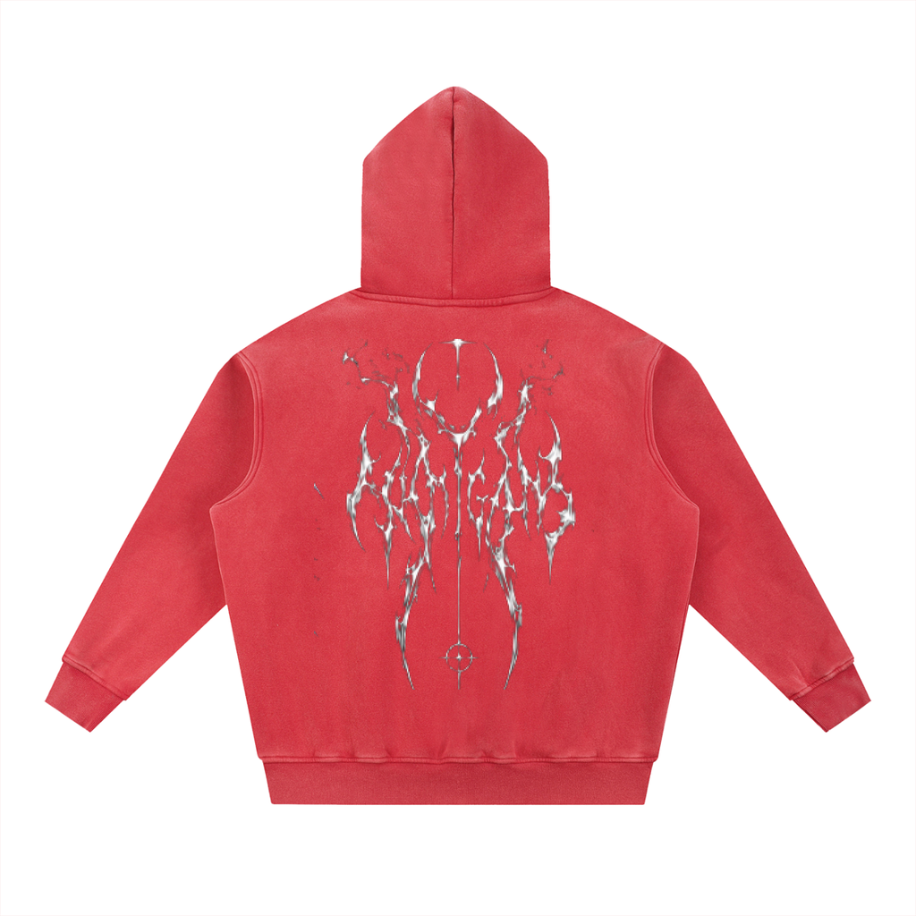 Snow Wash Fleece Oversize Hoodie